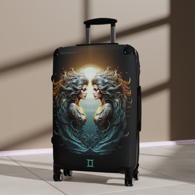 Gemini Zodiac Sign Travel Suitcase Luggage