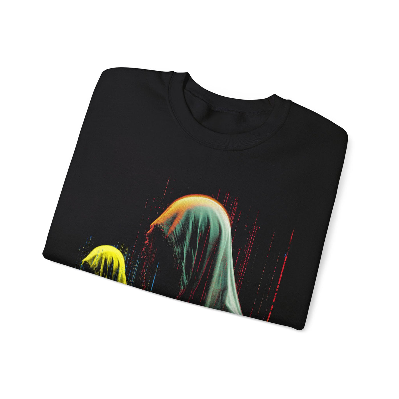 Glitchy Occulted Caped Figures Classic Sweatshirt