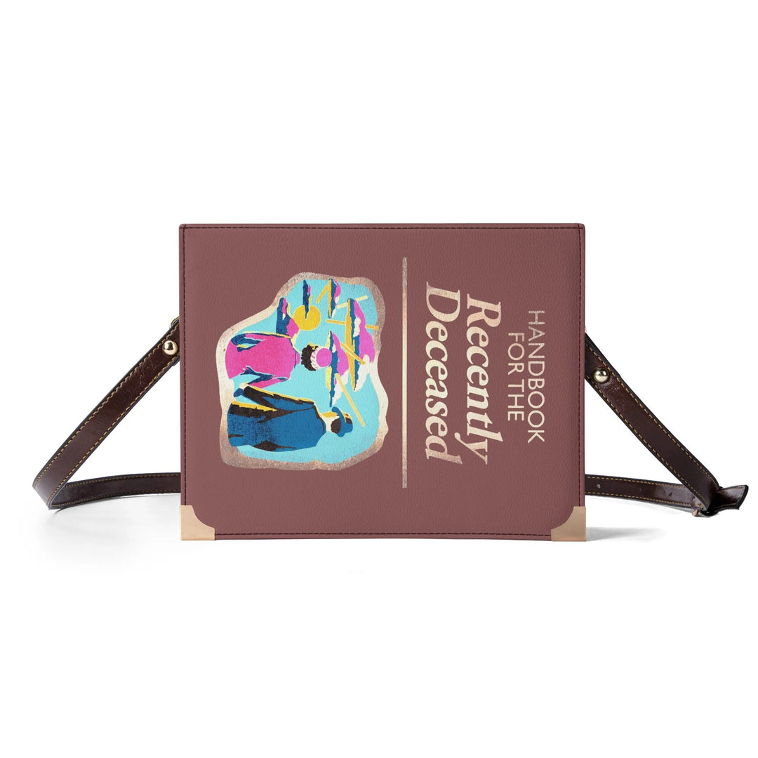 Handbook For The Recently Deceased Book Cover Crossbody Bag TimeElements.shop