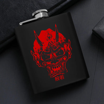 Hannya Mask Hip Flask 7oz Gift Box