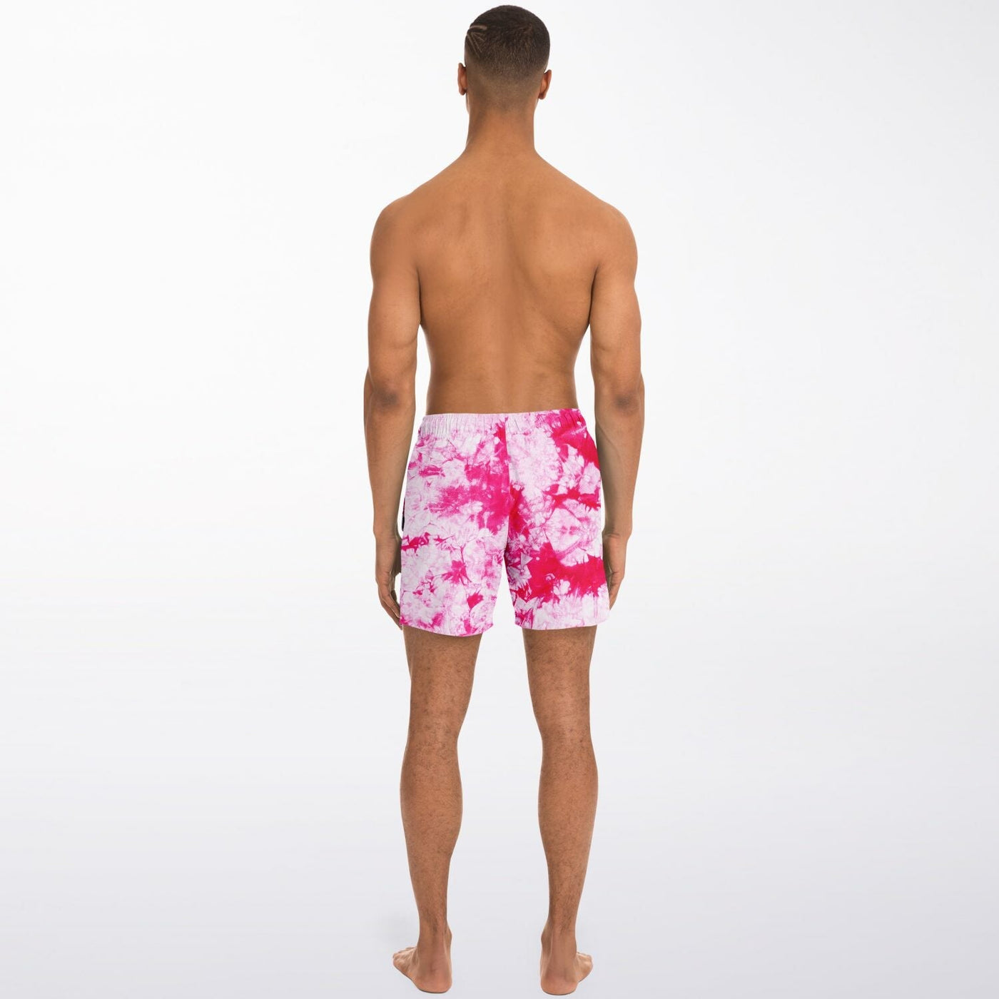 Hot Pink Tie-Dye Swim Shorts