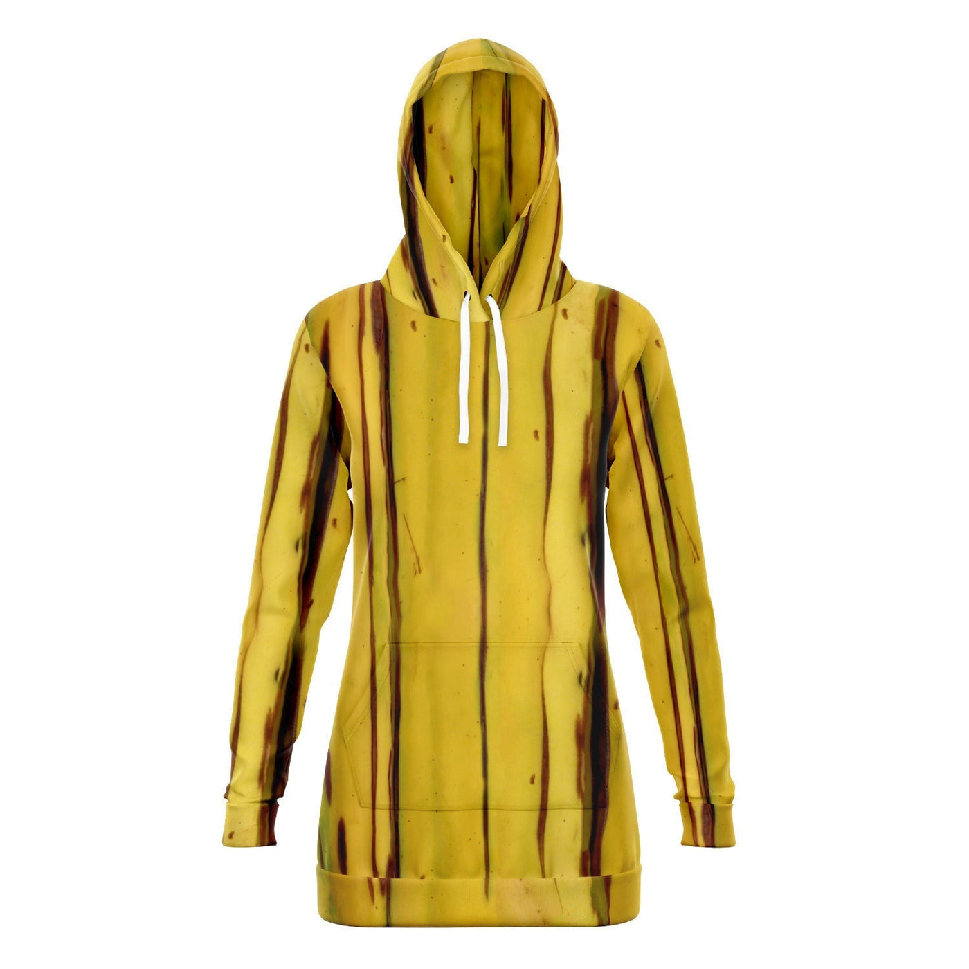 I'm Banana - Banana Peel Pattern Long hoodie Dress