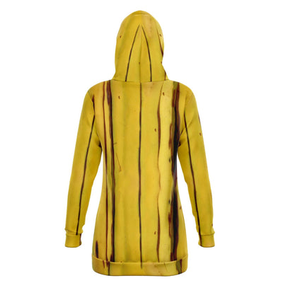 I'm Banana - Banana Peel Pattern Long hoodie Dress