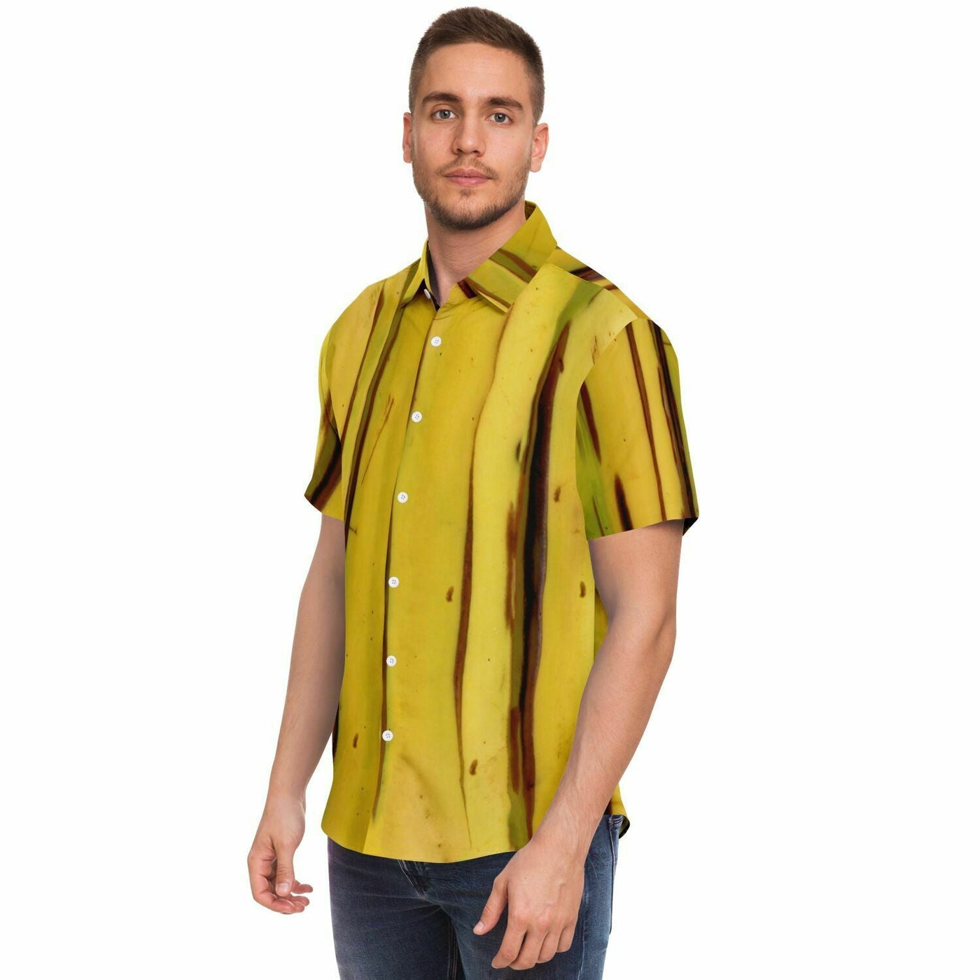 I'm Banana - Banana Peel Pattern Short Sleeve Shirt