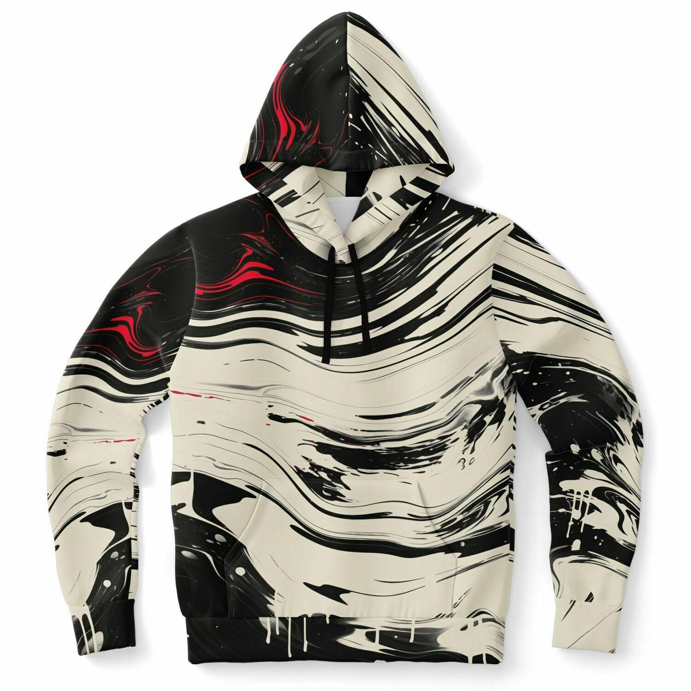 Japanese Abstract Paint Trail Fashion Hoodie