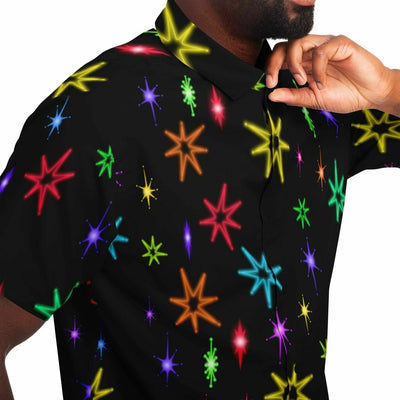 Lebowski Short Sleeves Shirt with Neon Stars