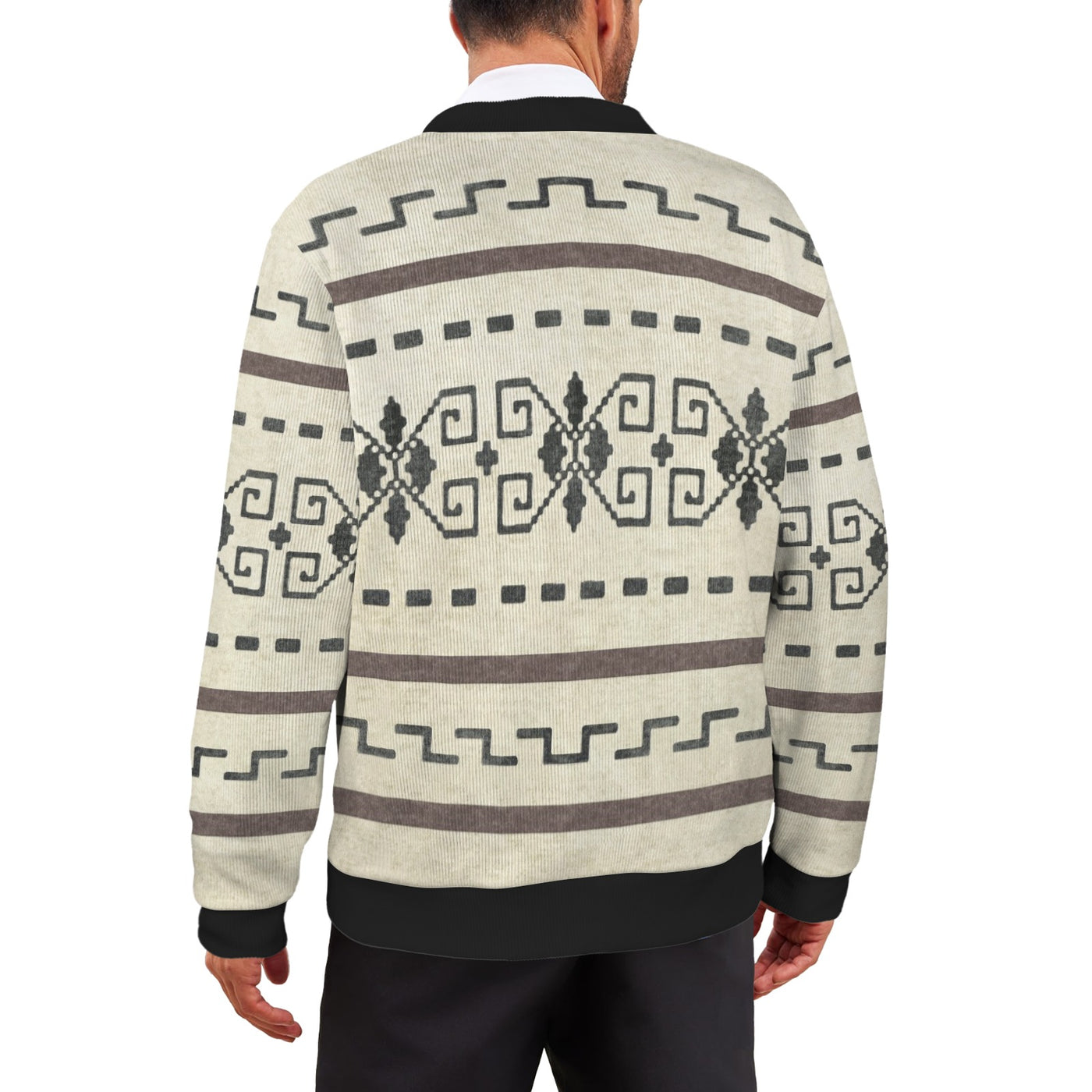 Lebowski Sweater Pattern Men's Cardigan
