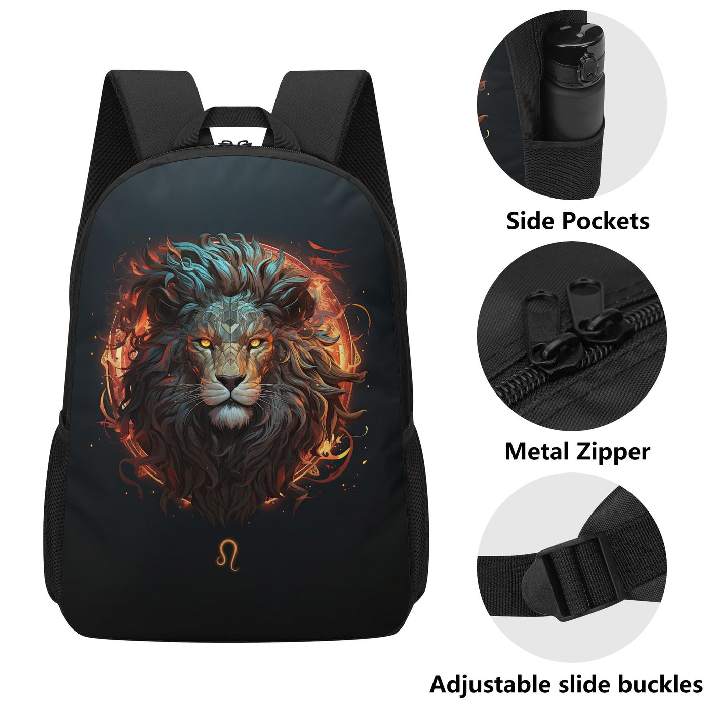 Leo Zodiac Sign 17'' Backpack