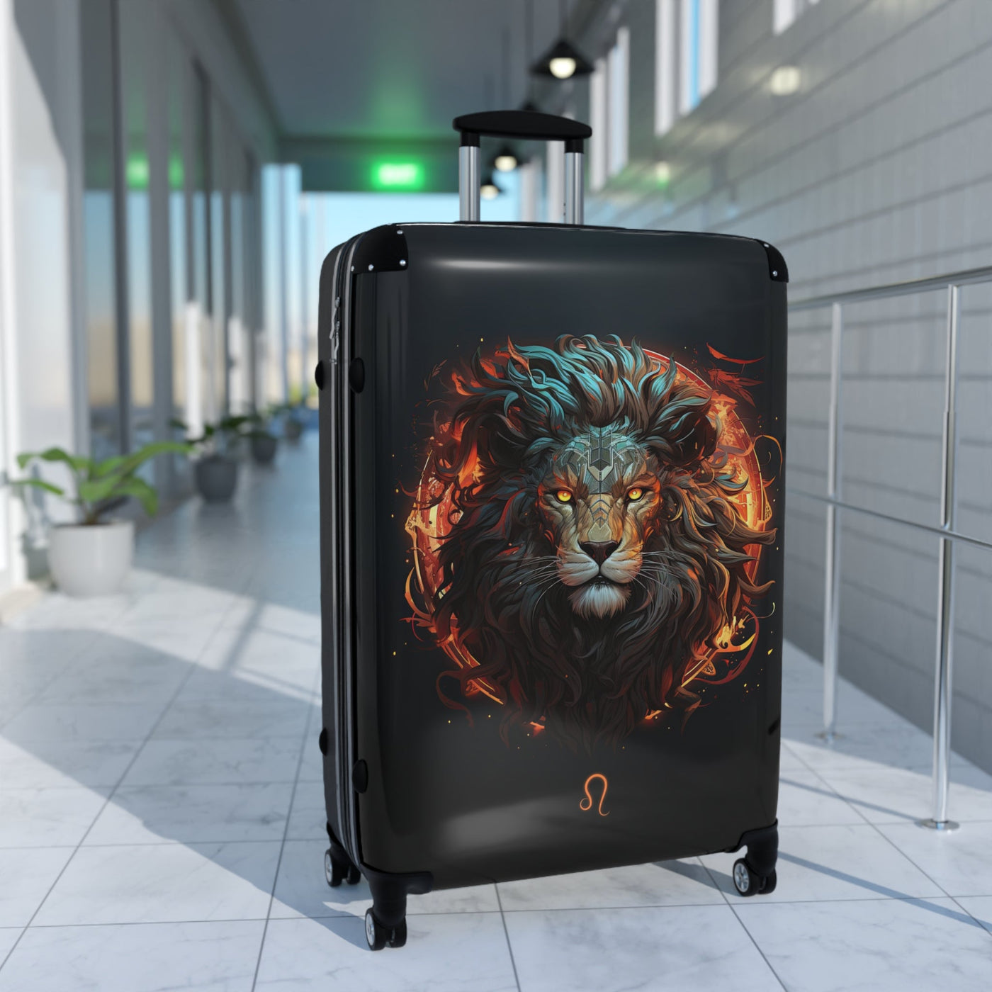 Leo Zodiac Sign Travel Suitcase Luggage