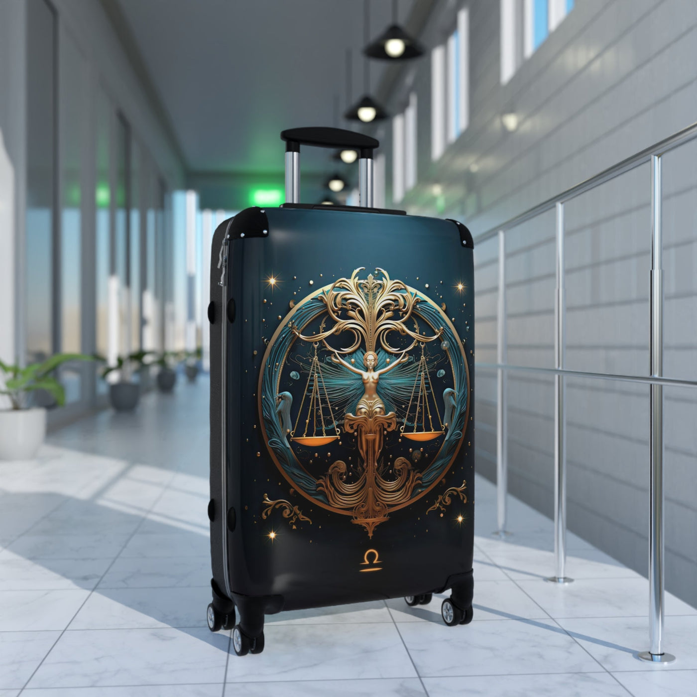 Libra Zodiac Sign Travel Suitcase Luggage (3 sizes)