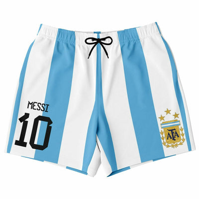 Lionel Messi Fashion Shorts - Argentina soccer Jersey N. 10