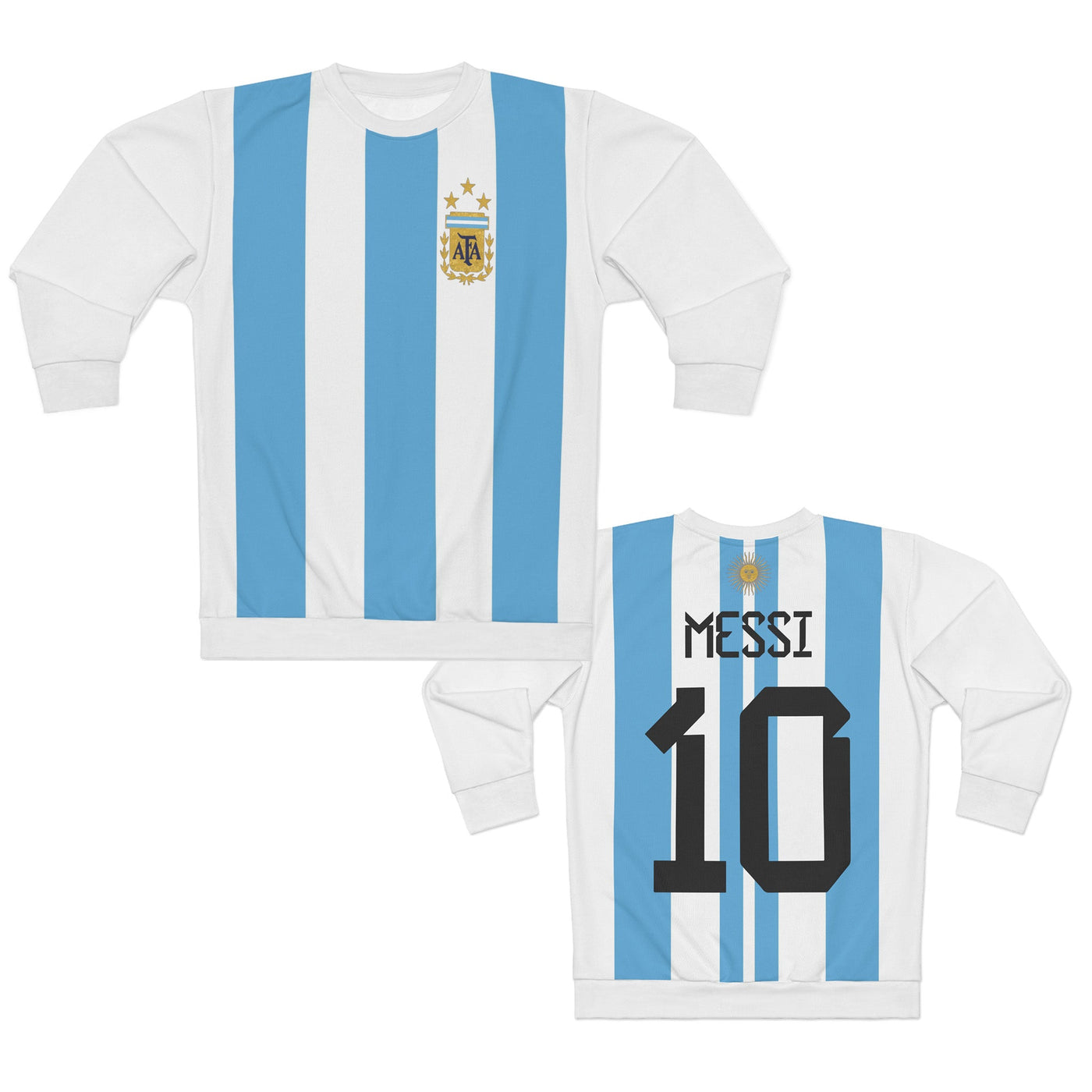 Lionel Messi Sweatshirt - Argentina soccer Jersey N. 10