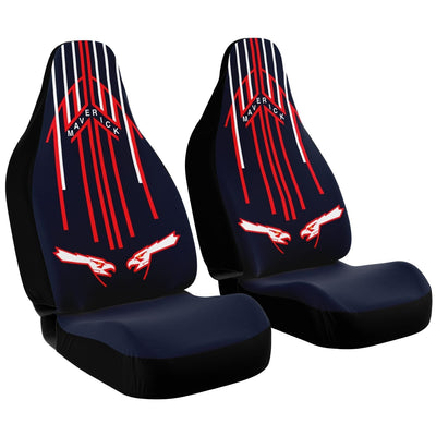 Maverick Car Seat Covers With Top Gun Helmet Graphic