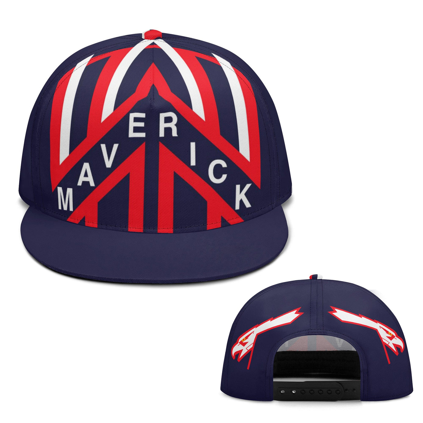 Maverick Top Gun Hip-Hop Hat With Helmet Graphic AOP