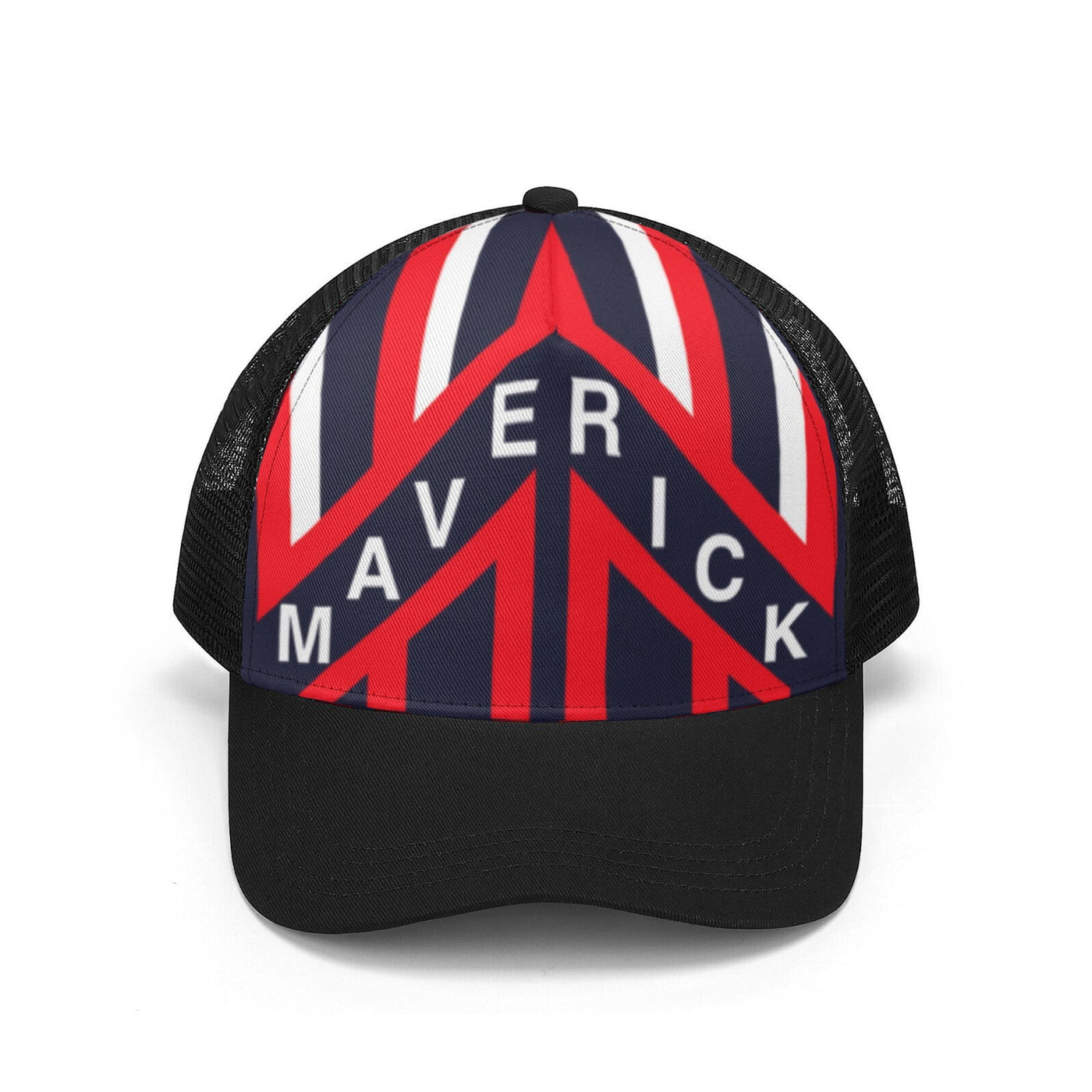 Maverick Trucker Hat with Top Gun Helmet Graphic