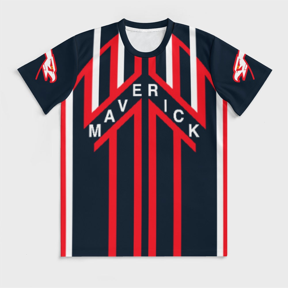 Maverick 's Helmet Graphic T-shirt Icy Silk - Top Gun inspired