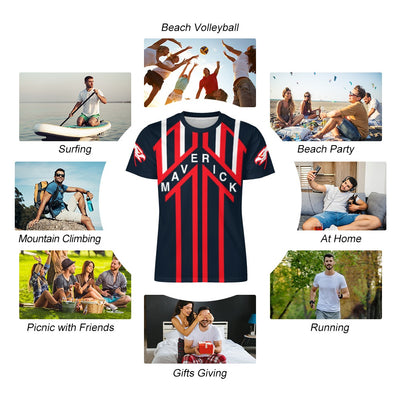 Maverick 's Helmet Graphic T-shirt Icy Silk - Top Gun inspired