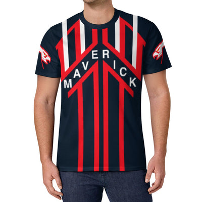 Maverick 's Helmet Graphic T-shirt Icy Silk - Top Gun inspired