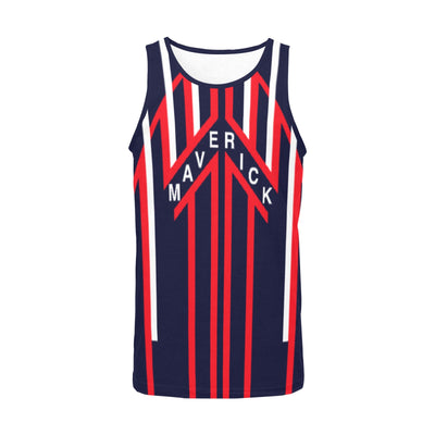 Maverick Tank Top – Top Gun Fighter Pilot Helmet Graphic front flat
