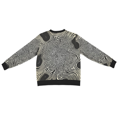 Men’s Abstract Swirl Print Bomber Jacket – Modern Art-Inspired Fashion