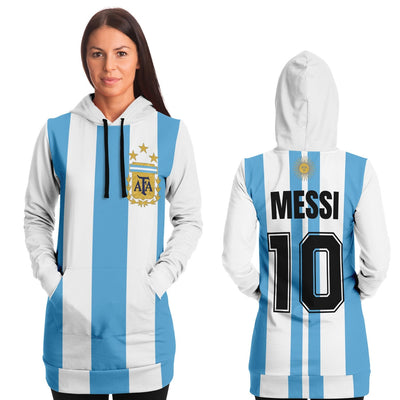 Messi Long Hoodie - Argentina soccer Jersey N. 10