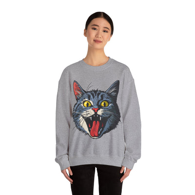 Mischievous Flirty Cat Classic Sweatshirt
