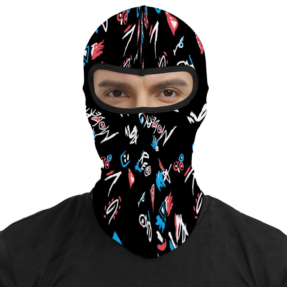 Modern erminator T-800 Graffiti Balaclava – Cyberpunk Ski Mask