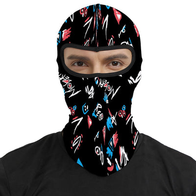 Modern erminator T-800 Graffiti Balaclava – Cyberpunk Ski Mask