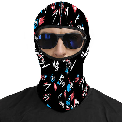 Modern erminator T-800 Graffiti Balaclava – Cyberpunk Ski Mask