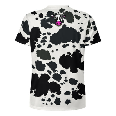 Moolicious Cow Print T-shirt Icy Silk