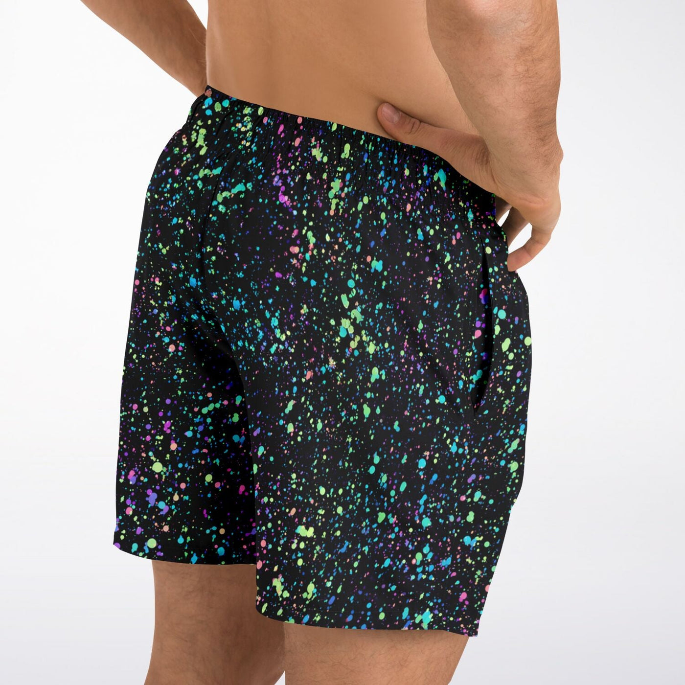 Neon Shark Glow in the Dark Effect Swim Shorts