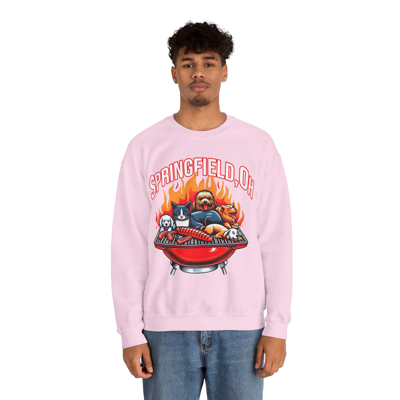 Pets of Springfield BBQ Meme Sweatshirt (Aka They Are Eating The Pets)