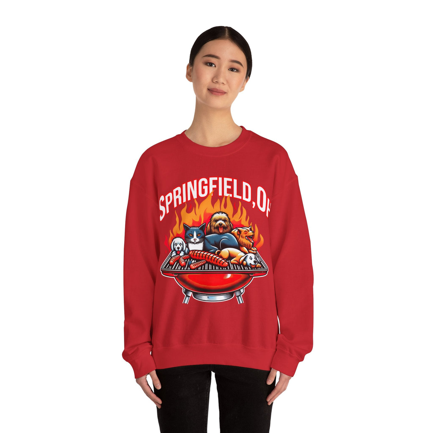 Pets of Springfield BBQ Meme Sweatshirt (Aka They Are Eating The Pets)