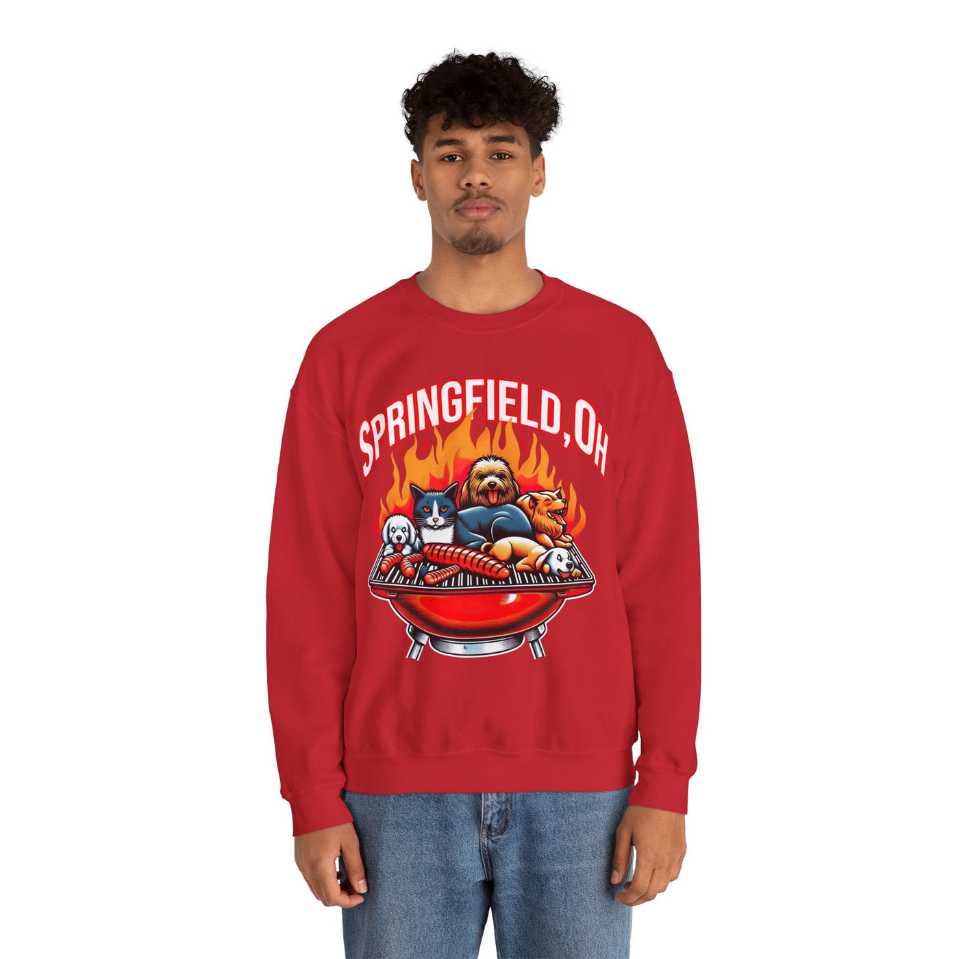 Pets of Springfield BBQ Meme Sweatshirt (Aka They Are Eating The Pets)