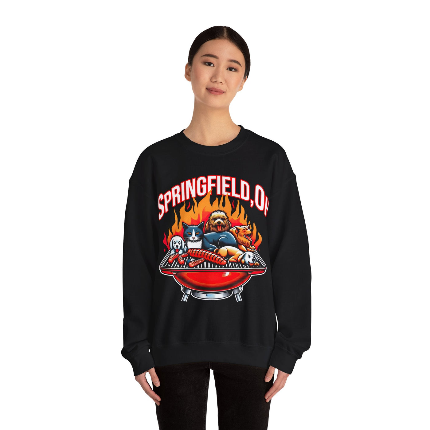 Pets of Springfield BBQ Meme Sweatshirt (Aka They Are Eating The Pets)