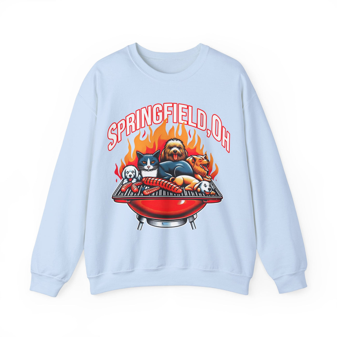 Pets of Springfield BBQ Meme Sweatshirt (Aka They Are Eating The Pets)