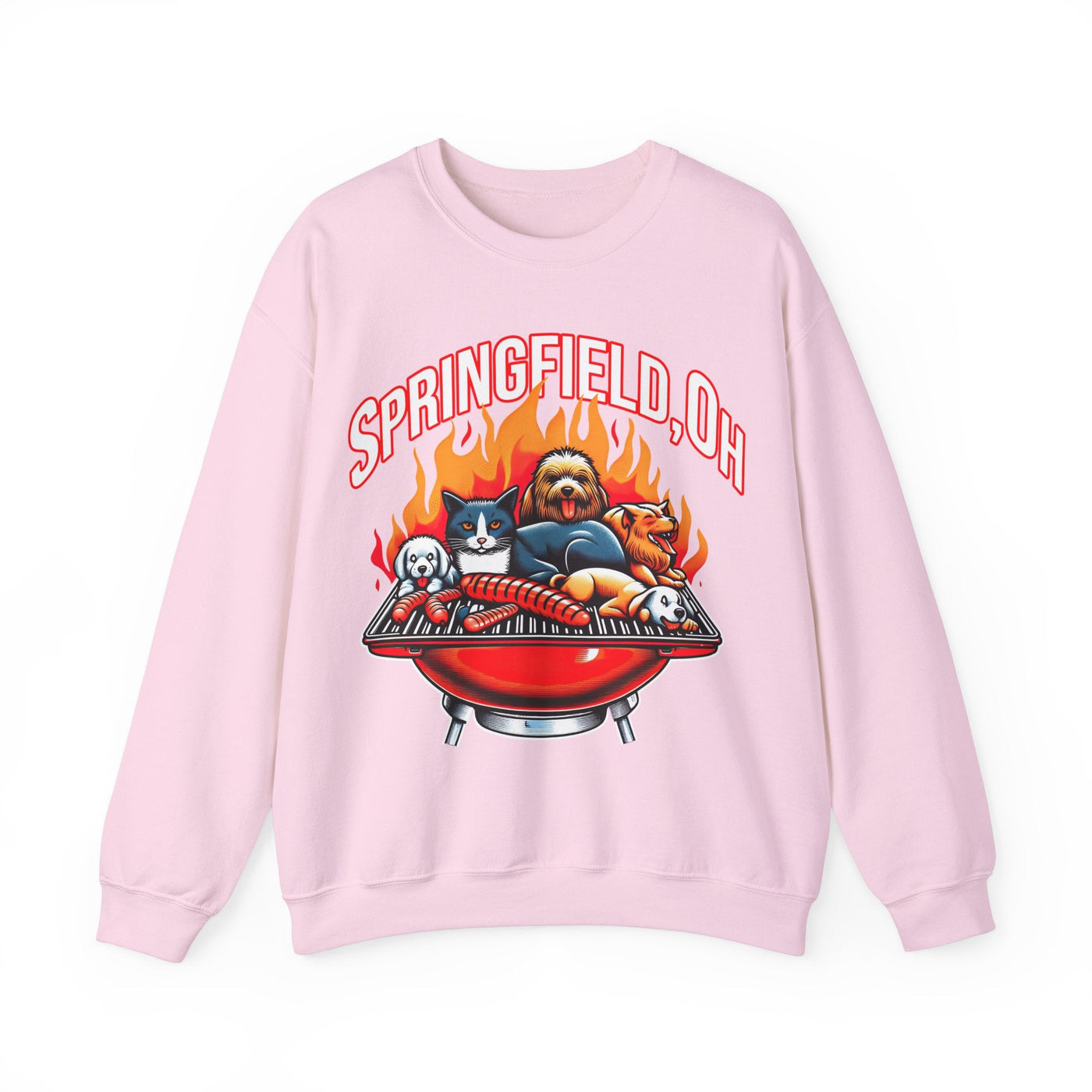 Pets of Springfield BBQ Meme Sweatshirt (Aka They Are Eating The Pets)