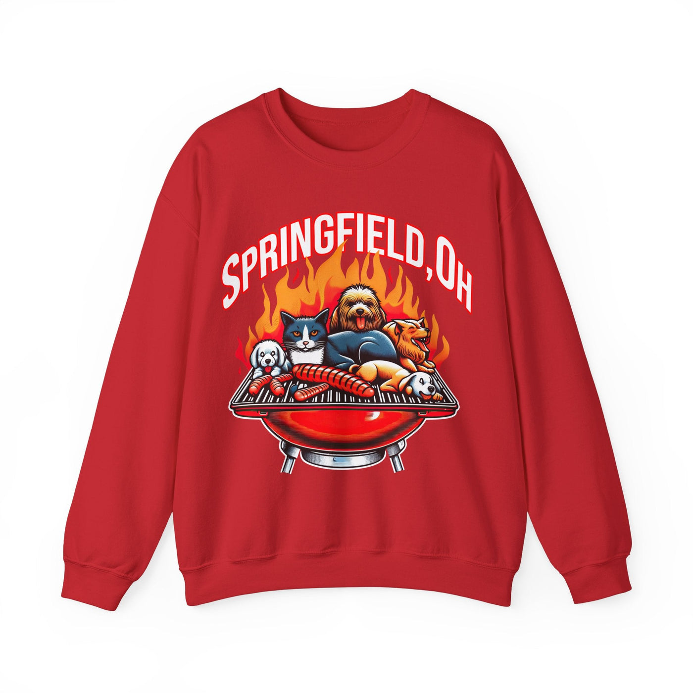 Pets of Springfield BBQ Meme Sweatshirt (Aka They Are Eating The Pets)