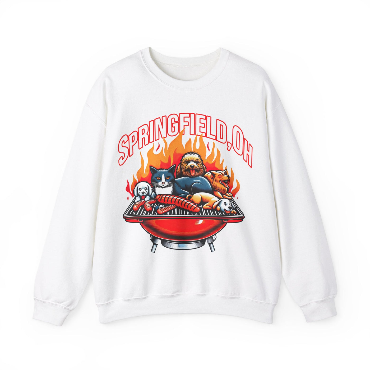 Pets of Springfield BBQ Meme Sweatshirt (Aka They Are Eating The Pets)