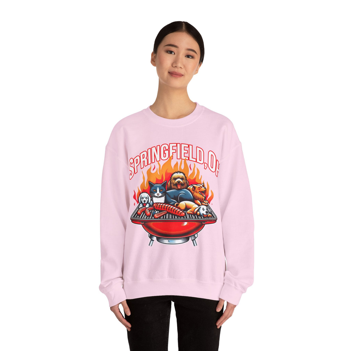 Pets of Springfield BBQ Meme Sweatshirt (Aka They Are Eating The Pets)