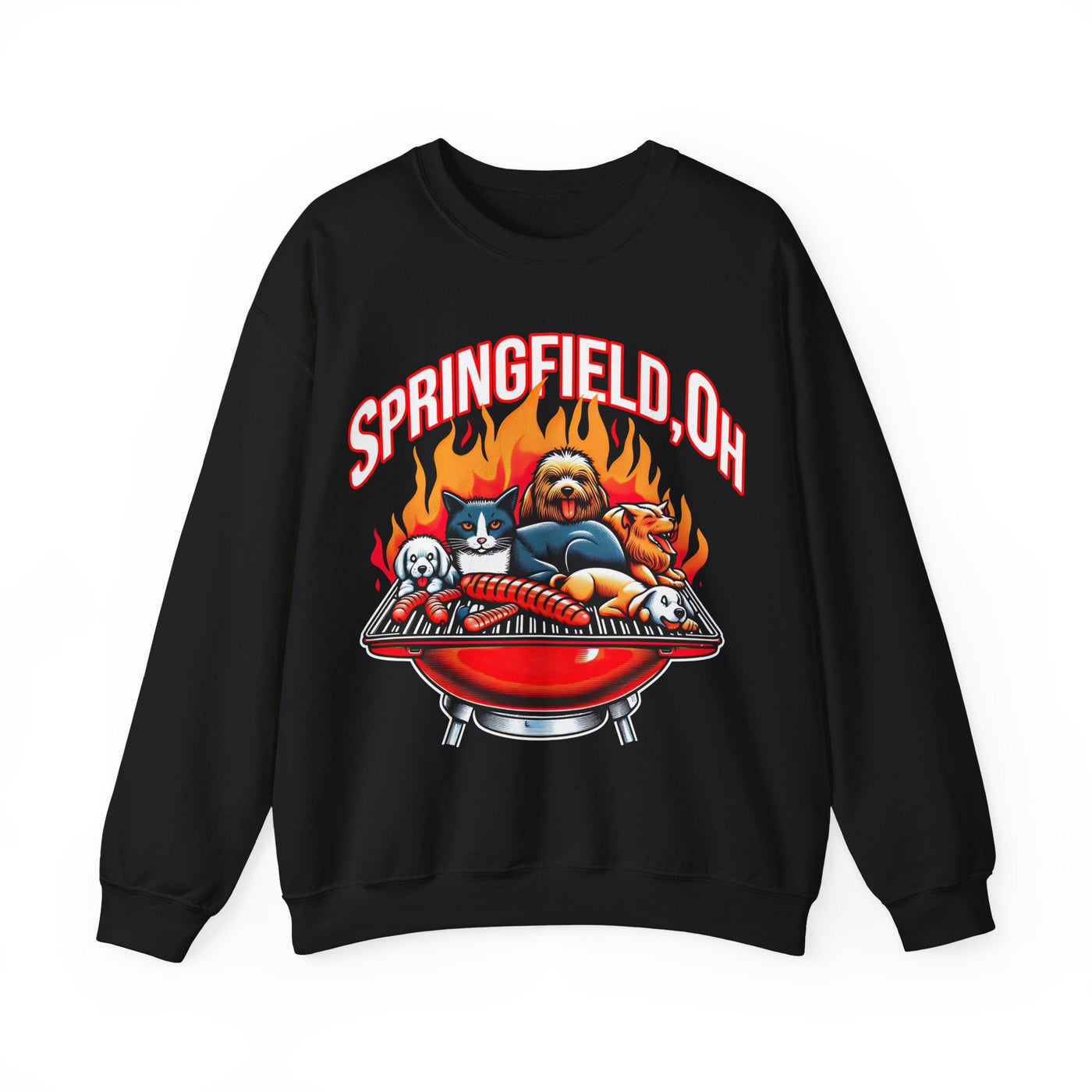 Pets of Springfield BBQ Meme Sweatshirt (Aka They Are Eating The Pets)