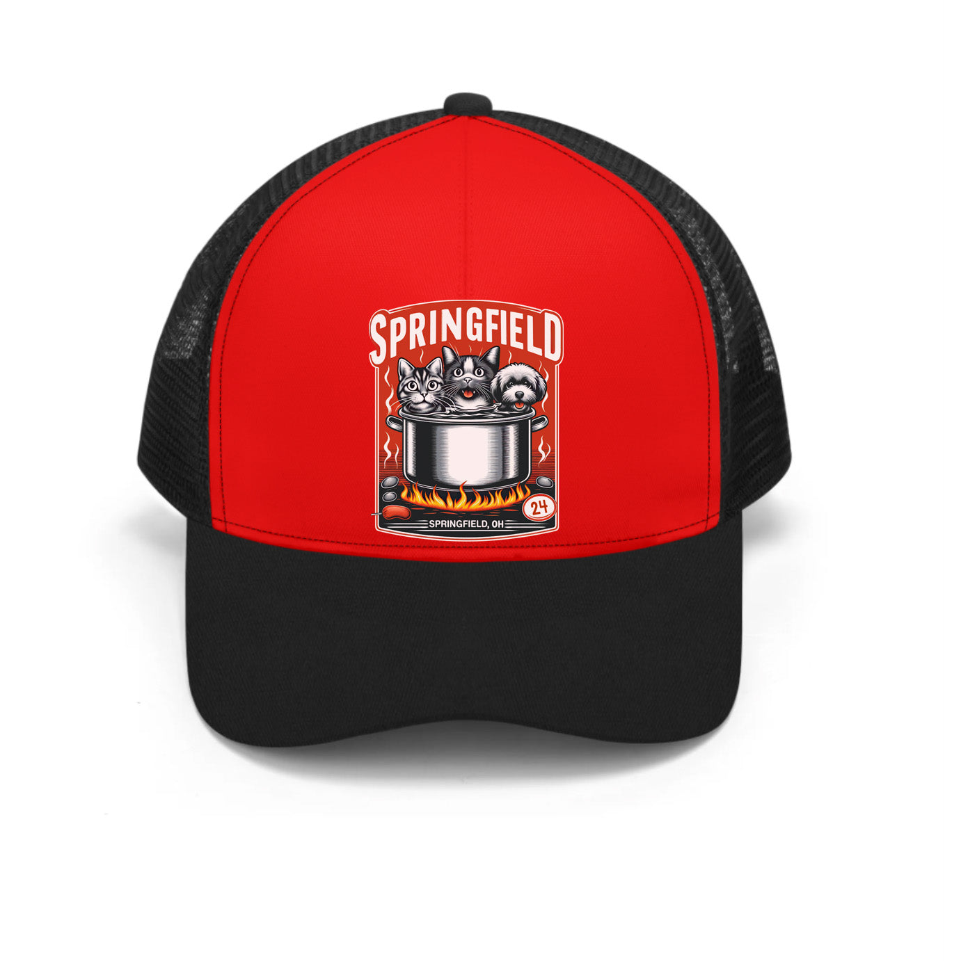 Pets of Springfield Meme Baseball Cap (Aka They Are Eating The Pets)