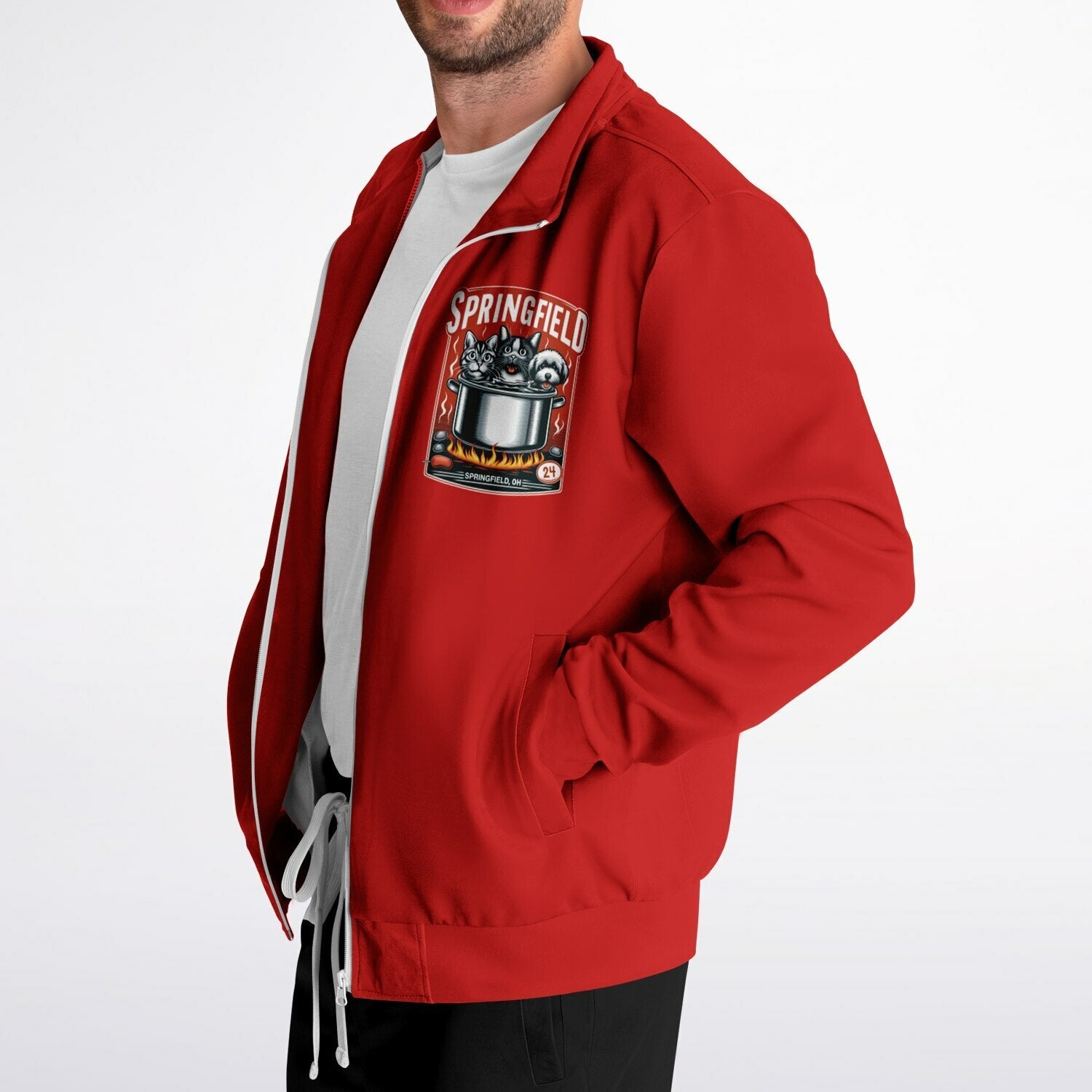 Pets of Springfield Meme Track Jacket (Aka They Are Eating The Pets ...