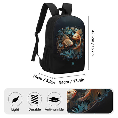Pisces Zodiac Sign 17'' Backpack