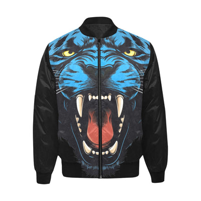 Roaring Panther Quilted Bomber Jacket