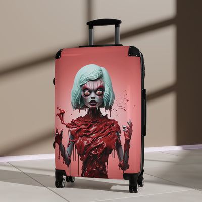 Scary Choco Doll Pop Surreal Travel Suitcase Luggage