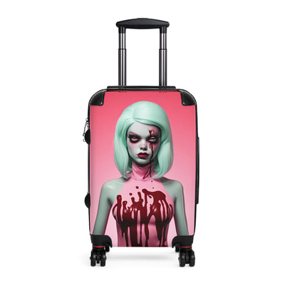 Scary Dead Doll Pop Surreal Travel Suitcase Luggage