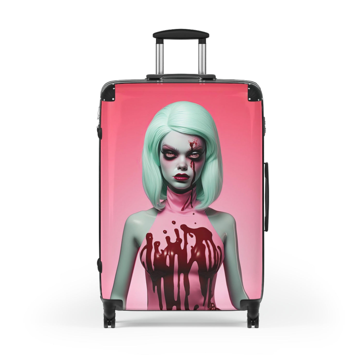 Scary Dead Doll Pop Surreal Travel Suitcase Luggage
