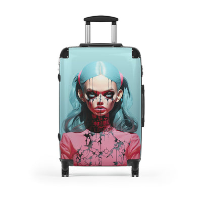 Scary Doll Pop Surreal Travel Suitcase Luggage