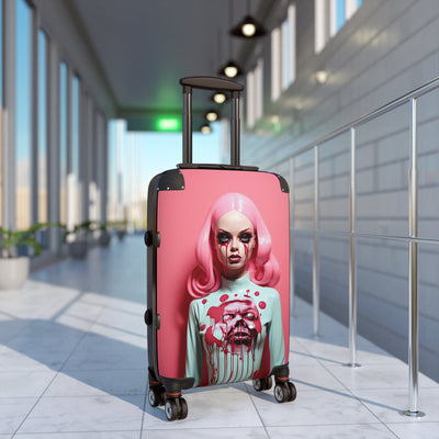 Scary Plastic Doll Pop Surreal Travel Suitcase Luggage